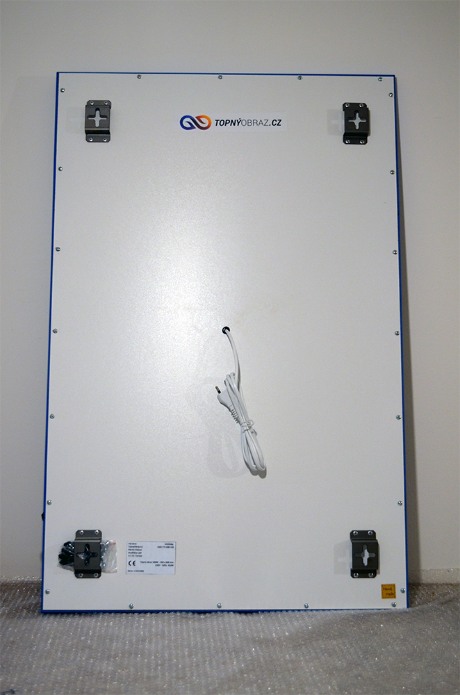 540W - Infrapanel Umělecká malba - zadní strana
