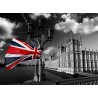 Topný obraz - Union Jack a černobílý Londýn