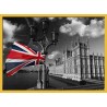 Topný obraz - Union Jack a černobílý Londýn