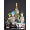 Topný obraz - Rusko - tmavě modrý rám