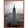 Topný obraz -New York Empire State Building oranžový rám