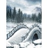 Topný obraz - Zasněžený most