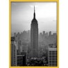 Topný obraz -New York Empire State Building žlutý rám
