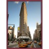 Topný obraz - New York Flatiron bordo rám