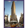 Topný obraz - New York Flatiron fialový rám
