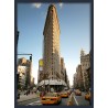 Topný obraz - New York Flatiron tmavě modrý rám