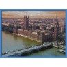 Topný obraz - London - světle modrý rám
