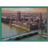 Topný obraz - London - zelený rám