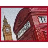 Topný obraz - London - červený rám