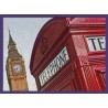 Topný obraz - London - fialový rám
