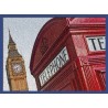 Topný obraz - London - modrý rám