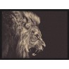 Topný obraz - Černobílý lev