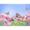 Topný obraz - Motýl na rozkvetlém stromě