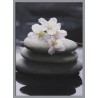 Topný obraz - Masážní kameny s květy