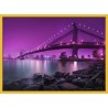 Topný obraz - Most Manhattan - žlutý rám