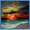 Topný obraz - Západ slunce na pláži