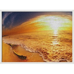 Topný obraz - západ slunce na pláži
