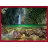 Topný obraz - Jeskynní vodopád
